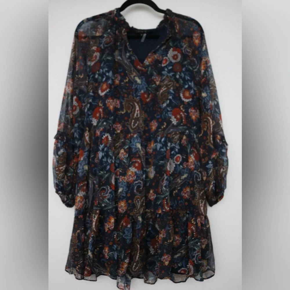 NWT-1 State Chiffon Dress- size Medium - Picture 4 of 9